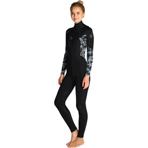 2019 Rip Curl Womens Flashbomb 5/3mm Chest Zip Wetsuit BLACK / GREY WST7GS